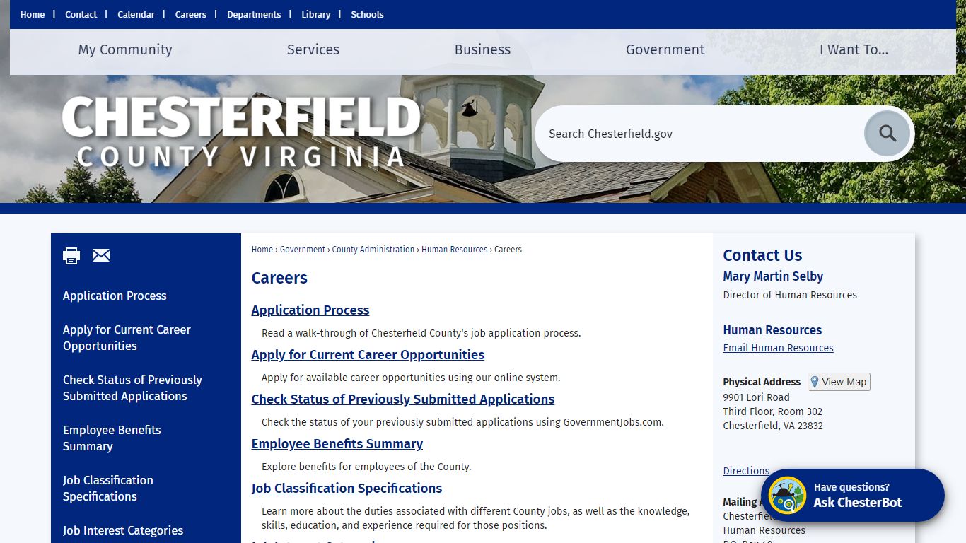 Careers | Chesterfield County, VA