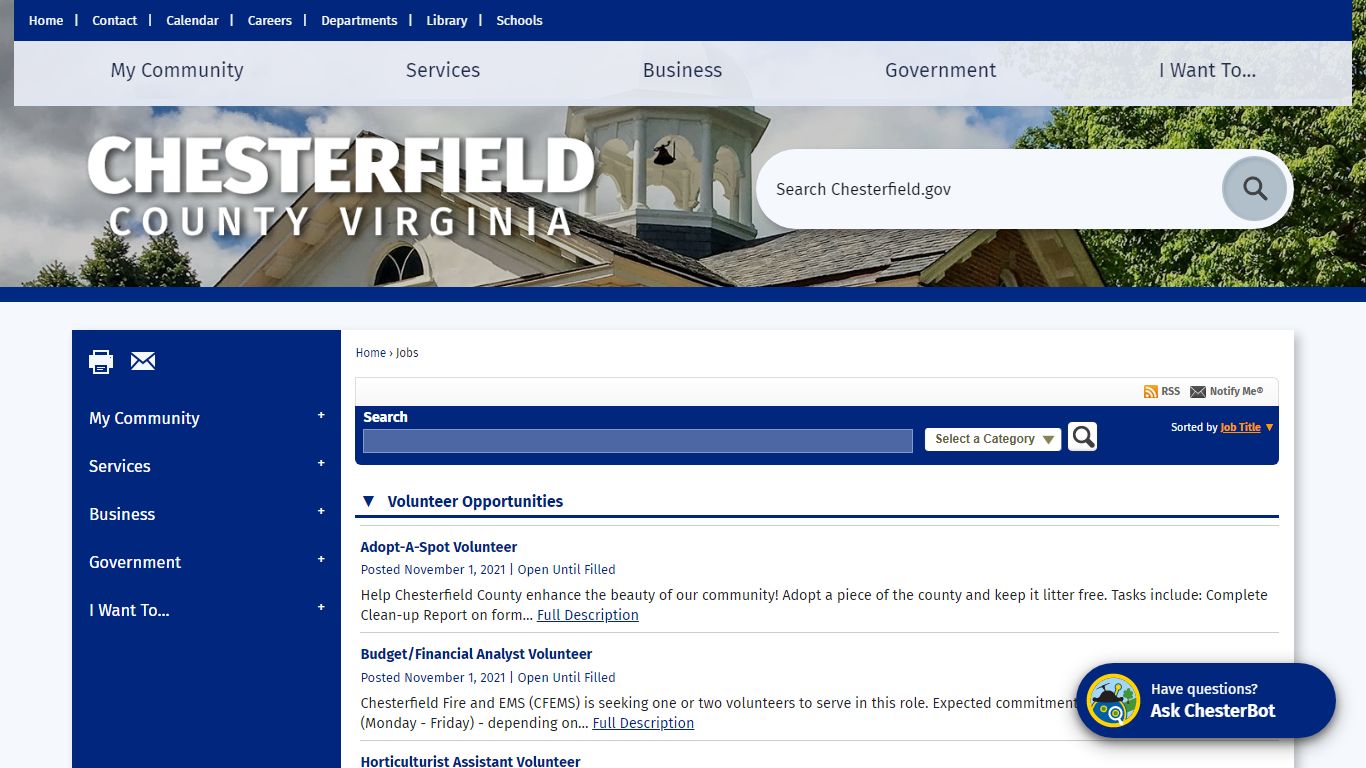 Jobs • Chesterfield County, VA • CivicEngage